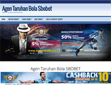 Tablet Screenshot of agentaruhanbolasbobet.com